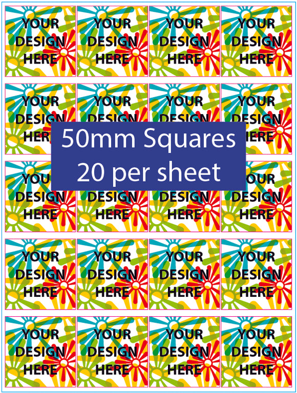 Square Stickers - A4