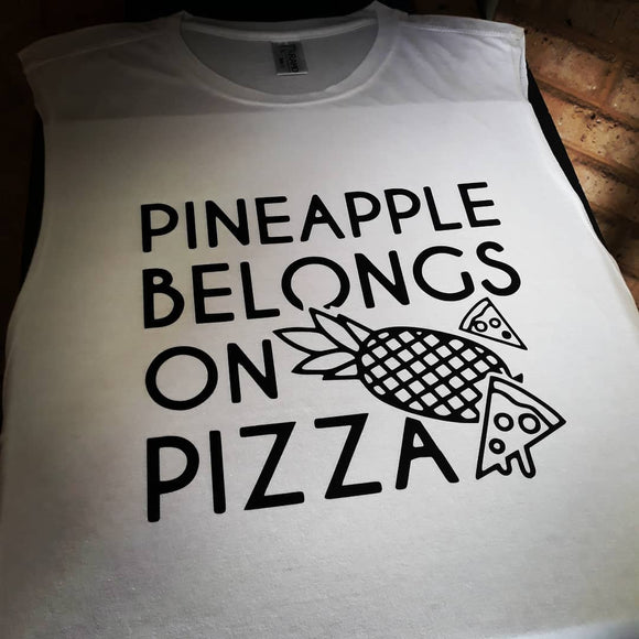 PINEAPPLE PIZZA Muscle Tank Top